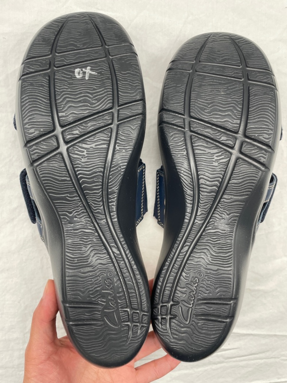 NEW! Clarks Merliah Belle Leather Wedge Sandals. 10M. - Picture 14 of 15